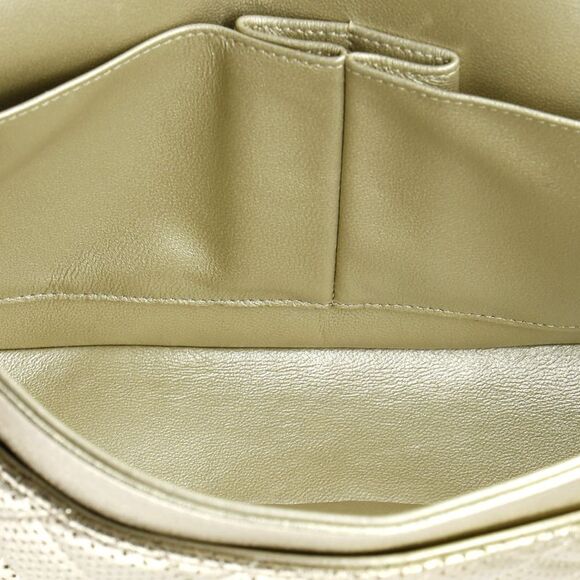 Chanel Classic Double Flap Bag Quilted Perforated Lambskin Medium Gold - Picture 6 of 8